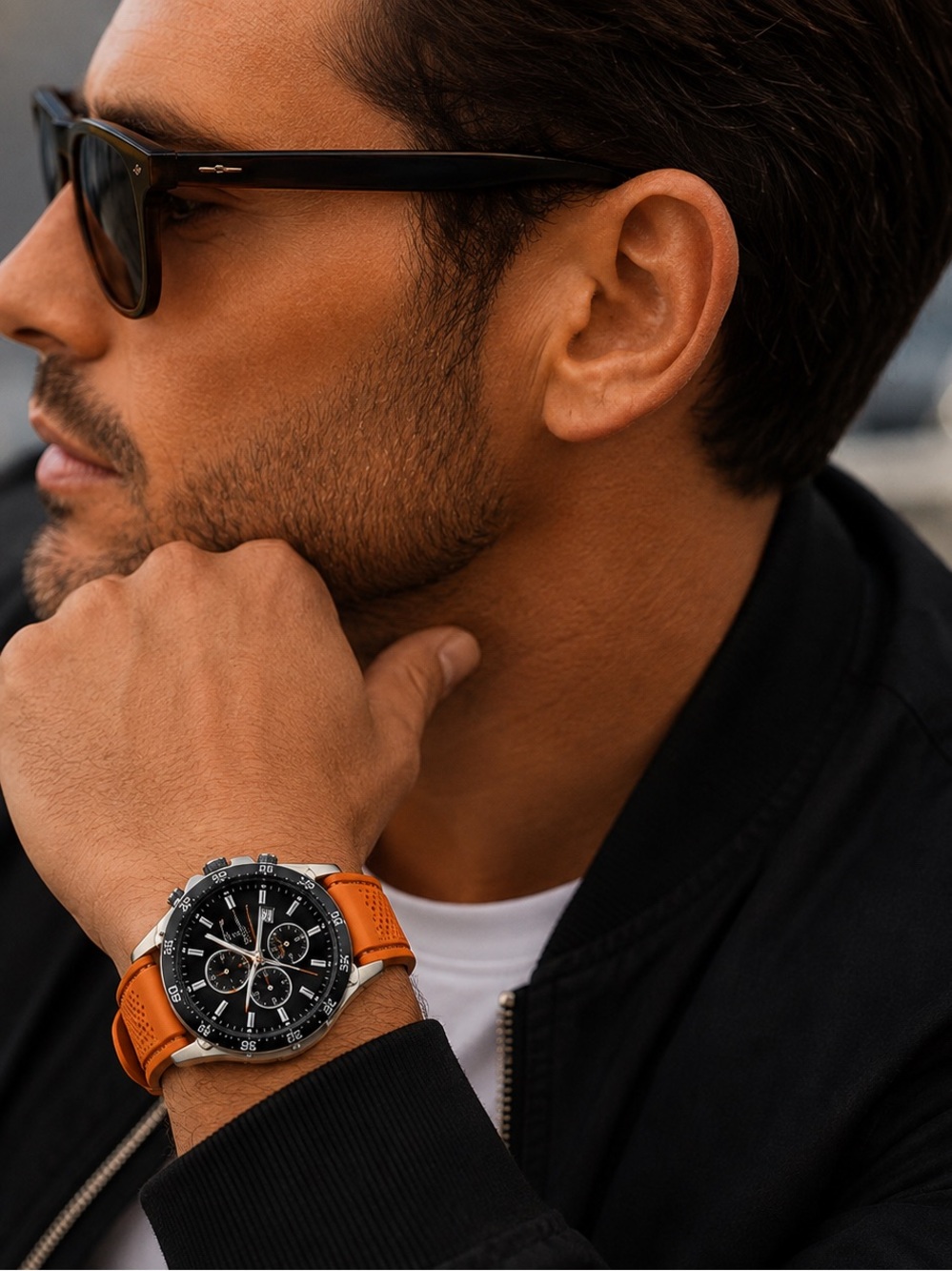 Festina The Originals Chronograph F20330/4 Orange Men’s Watch 47mm cas - Picture 4 of 8